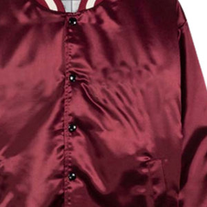 Veste en toile satinée surdimensionnée à col rond pour homme, respirante, coupe-vent, manteau d'hiver, logo personnalisable sur le devant, taille plus disponible - Product Image 5
