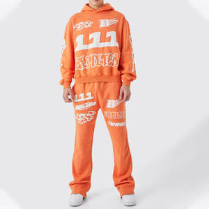 Chándal de algodón de calidad superior para hombre mejor precio temporada Invierno OEM patrón sólido personalizado al por mayor moda chándales lisos - Product Image 1