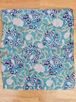 Tissu en soie floral de créateur, imprimé à la main, écologique et biologique, pour vêtements de nuit et textiles de maison