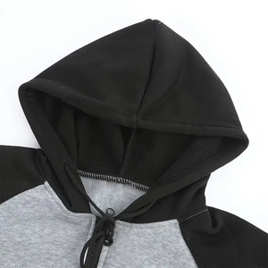 ชุดวอร์มผู้ชายแบบมีฮู้ดสำหรับฤดูหนาว  ผ้าระบายอากาศได้ดี น้ำหนักเบา  ไซส์ใหญ่ เอวยางยืด แขนสั้น ทรงปกติ - Product Image 5