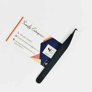 แหนบปลายเงินสีดำด้านยาวไฟเบอร์ผลิตภัณฑ์สเตนเลส90องศา - Product Image 6