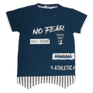 T-shirt à manches courtes pour garçons - Bleu acier - Product Image 1