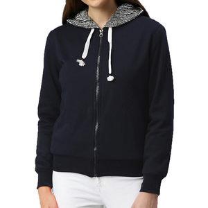 Sudaderas con Capucha para Mujer Hechas de Algodón y Poliéster, Secado Rápido, Sudaderas con Cremallera para Mujer, Mangas Largas, Servicio OEM Personalizado - Product Image 3