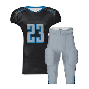 Couleur personnalisée Uniforme de football américain de haute qualité 100% polyester Uniforme de football américain Vêtements d'équipe - Product Image 4