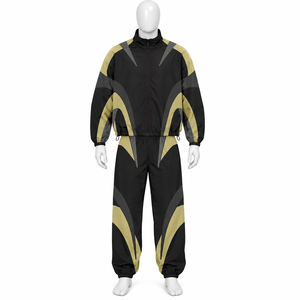 Ensembles en nylon surdimensionnés avec logo personnalisé des fabricants, veste coupe-vent en nylon, survêtement fabriqué par Elson Sports - Product Image 3