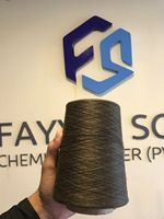 Fil DTY 100% Polyester Filé à Anneaux Haute Ténacité Absorbant l'Humidité Teint en Masse Vert Armée S/Z Twist 40/2 Marque FSF Pour Tissage et Tricotage