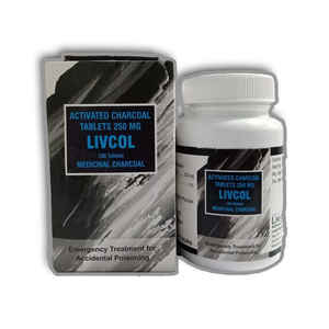 Livehealth Healthcare Supply's Livcol 250 mg Supplément d'extrait de plantes de qualité supérieure Détoxification du charbon actif Meilleure qualité - Product Image 4