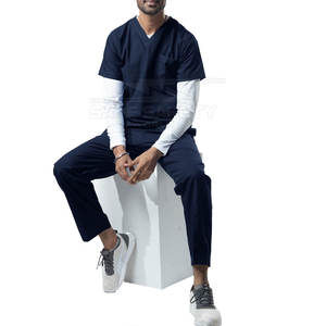 เครื่องแบบสครับทางการแพทย์สำหรับผู้ชายเครื่องแบบสครับทางการแพทย์ขนาดพิเศษน้ำหนักเบาผลิตตามสั่ง - Product Image 4