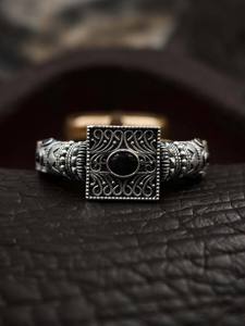 Bracelet de fête en laiton pur Look argenté Bracelet taille libre Bracelet oxydé ouvrable produit en vrac fait main réglable - Product Image 5