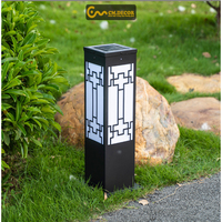 Lampes décoratives de jardin solaires de qualité supérieure, design vintage LED, température de couleur 3000K, corps de lampe en plastique PC, 12V DC, capteur de lumière