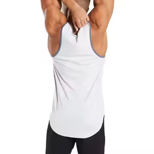 Débardeurs de sport pour hommes 100% coton, à séchage rapide, sans manches, pour la salle de sport, l'entraînement musculaire, débardeur personnalisé imprimé pour hommes - Product Image 1