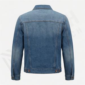 Jeans Jackets Solid Color Casual Jacket <b>Covered</b> <b>Button</b> Women Jean Coat Stylish Outerwear Fashion Streetwear Top Customized Color - Product Image 2