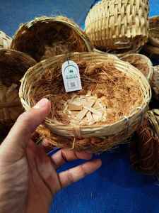 Nido de Pájaros de Bambú Natural Hecho a Mano para Aves Pequeñas y Agapornis, Diseño Ecológico y Bonito, Marca MTI, Bangladesh - Product Image 6