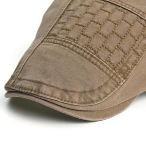 Venta al por mayor a cuadros tela de algodón Vintage diseñador boina plana sombreros Newsboy estilo Ivy Gatsby gorras de caza - Product Image 5