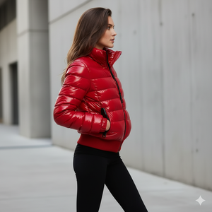 New Winter 90% White Sports Yoga <b>Quilted</b> Jacket Detachable Hood <b>Thick</b> Warm Drawstring Hem Waterproof Breathable Cotton Lined - Product Image 2