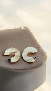 Boucles d'oreilles en corne de buffle pour filles, boucles d'oreilles pour femmes, bijoux en corne, corne naturelle pour femmes, haute qualité - Product Image 4