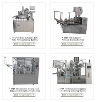 Machine de remplissage et de scellage automatique pour tubes en plastique, personnalisable en usine, pour gloss à lèvres et cosmétiques, avec échantillon gratuit pour test.