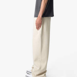 กางเกงขายาวผู้ชายทรงหลวมขาตรงผ้าฟลีซหนา 400 GSM แบบสั่งทำพิเศษ พร้อมโลโก้พิมพ์ตามสั่ง - Product Image 4