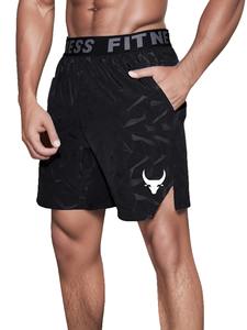 Pantalones cortos para correr para hombres, pantalones cortos deportivos, pantalones cortos de rendimiento de entrenamiento con bolsillo para teléfono, ropa deportiva con bucle de toalla - Product Image 5