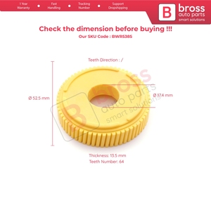 มอเตอร์เกียร์ยกกระจก BWR5385 รุ่น 6104120 สำหรับ A1 A3 E3 E5 QQ A11 Tiggo - Product Image 5