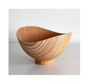 Bol en bois en résine fait à la main bol de service à salade en bois d'acacia décoratif artisanat Design moderne par glowin fashion - Product Image 2
