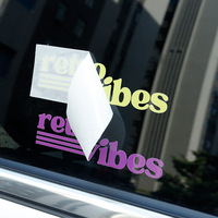Lettre de vinyle PVC résistant aux intempéries personnalisé UV bannière pare-brise de voiture fenêtre autocollant décalcomanies découpées logo transfert pare-brise