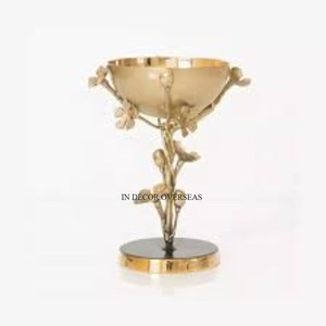 Quemador de incienso de Metal resistente chapado en oro de alta calidad con soporte de diseñador de flores a precio competitivo - Product Image 6