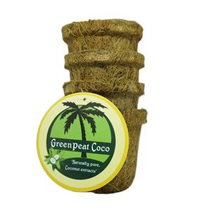 กระถางไฟเบอร์มะพร้าวทำจากน้ำยาง100% ธรรมชาติสำหรับปลูกดอกไม้ - Product Image 1