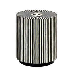Black White Bone Inlay <b>Resin</b> <b>Top</b> Wood Frame Coffee <b>Table</b> Handmade Modern Home Decoration - Product Image 3
