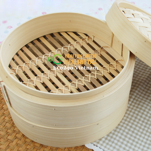 BIG 2025! NATURAL HANDMADE BAMBOO STEAMER/ BAMBOO STEAMER <b>POT</b>/ STEAMER BAMBOO LOGO CUSTOMIZED FROM ECO2GO VIETNAM - Product Image 4