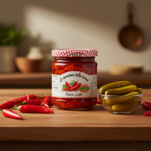 Peperoni Piccanti Sottaceto della Nonna - Confezione da 12 Anelli di Peperoncino da 190g - Product Image 3