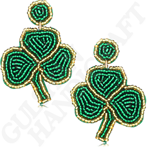 Pendientes colgantes de bordado en forma de flor inspirados en la naturaleza Vintage ecológicos personalizados, joyería de moda tejida a mano para fiestas - Product Image 3