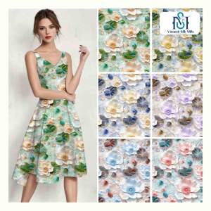 Tissus de viscose de rayonne d'impression numérique des prix bon marché - Product Image 6