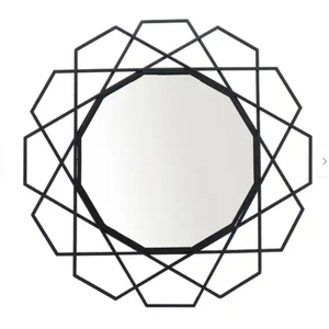 Best Quality Modern <b>Gold</b> Geometric Metal <b>Frame</b> Wall <b>Mirror</b> For Home Decor Living Room Bedroom Wholesale Decorative Accent <b>Mirror</b> - Product Image 2