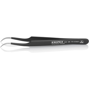 KNIPEX แหนบสแตนเลสสตีลยาว 120 มม. ป้องกันแม่เหล็ก นำไฟฟ้าได้ รูปทรงขวานมุมเอียง 45 องศา - Product Image 1