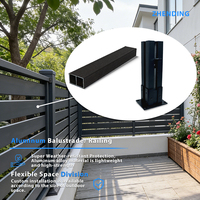 Panneaux de clôture modernes en aluminium thermolaqué pour la vie privée des villas et des jardins, résistants à la rouille et à l'eau, pour balustrades extérieures