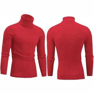 Suéter de poliéster de punto de manga larga de estilo para hombre Suéter de poliéster de cuello redondo personalizado 2025 - Product Image 1