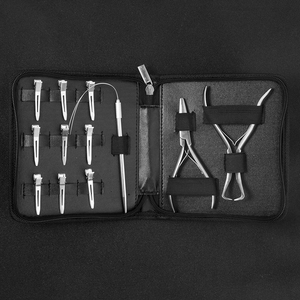 Human <b>Hair</b> <b>Extension</b> Tool Kit Premium All-In-One <b>Beading</b> Plier Set Stainless Steel Complete <b>Hair</b> <b>Extension</b> Toolkit - Product Image 6