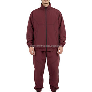 Conjunto Deportivo Cortavientos para Toda Temporada, Resistente al Agua, Mezcla de Poliéster y Nailon, Informal, para Correr al Aire Libre - Product Image 1