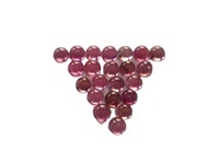 Cabochon de tourmaline rose naturelle de 2 mm, calibré, qualité AAA+, traité thermiquement, vente en gros