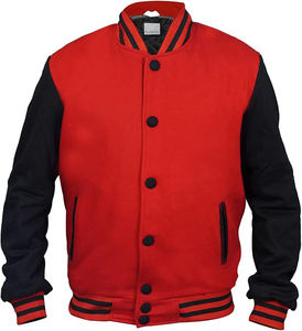 Chaqueta universitaria de lana con cuello levantado de invierno unisex bordado con estampado personalizado impermeable - Product Image 1