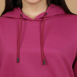 High Quality Custom Designed Long Sleeve <b>Crop</b> <b>Top</b> Breathable Pullover Hoodie Women Streetwear <b>Rhinestone</b> 100% Cotton Plus Size - Product Image 5