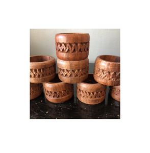 100% Porte-rond de serviette en bois de la meilleure qualité pour brillant poli avec 2 pièces de design différentes avec artisanat naturel - Product Image 4