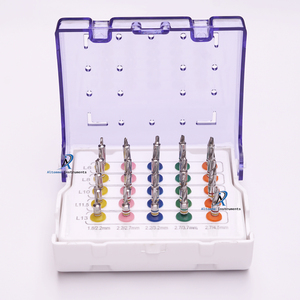 Kit conique dentaire 27 pièces pour chirurgie implantaire Osseodensification d'expansion osseuse avec instruments de contrôle de profondeur de forage guidé - Product Image 6