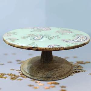 Nouveauté Supports à gâteaux en bois d'acacia Nouveau style Support à gâteaux rotatif pour la décoration de pâtisserie Support à gâteaux rotatif en bois pour buffet - Product Image 3