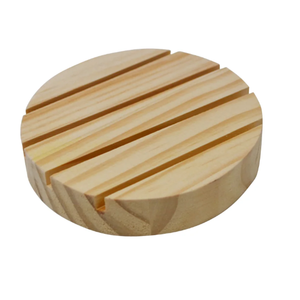 Jabonera de madera para decoración de baño de granja, elevador decorativo, jabonera de cocina, forma redonda - Product Image 2