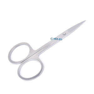 Ciseaux professionnels d'art d'ongle d'acier inoxydable Offre Spéciale d'usine Instrument de beauté lame tranchante incurvée pour le cisaillement de coupe de sourcil d'ongle - Product Image 1