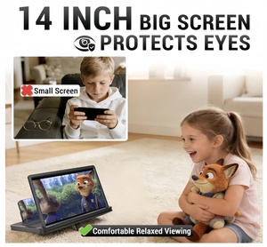 <span class=keywords><strong>Lupa</strong></span> de Pantalla de <span class=keywords><strong>Proyector</strong></span> Portátil 3D HD, <span class=keywords><strong>Lupa</strong></span> de Manos Libres de 14 Pulgadas - Product Image 3