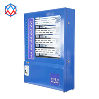 Distributeur automatique mural multi-paiements OEM personnalisé avec code QR, carte de crédit, pièces de monnaie, espèces, 10 voies pour centre commercial