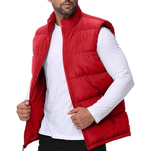Hot <b>Sale</b> Fashion Sleeveless Men Canvas Puffer Vest High Quality Super Warm Thick Winter Hooded Breathable Vintage <b>Zipper</b> - Product Image 2